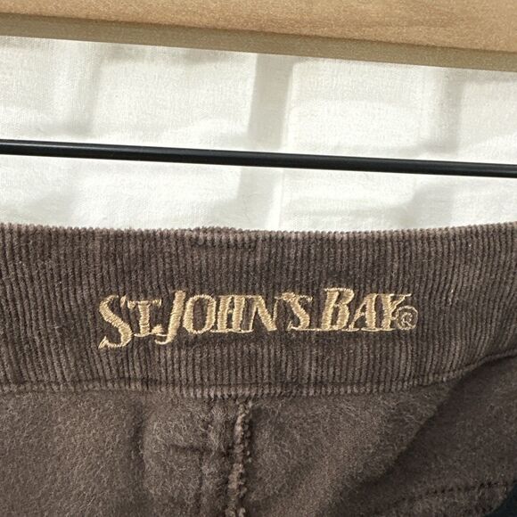 St. Johns Bay Brown Cord Corduroy Bootcut Pants Womens Size 8 Academia Fall - Picture 3 of 9